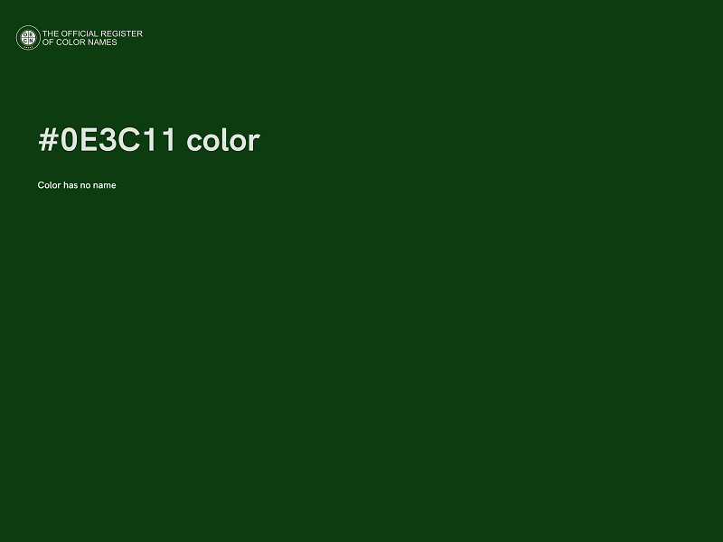 #0E3C11 color image