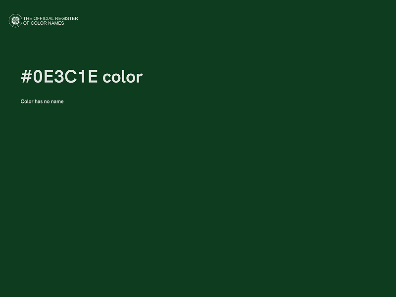 #0E3C1E color image