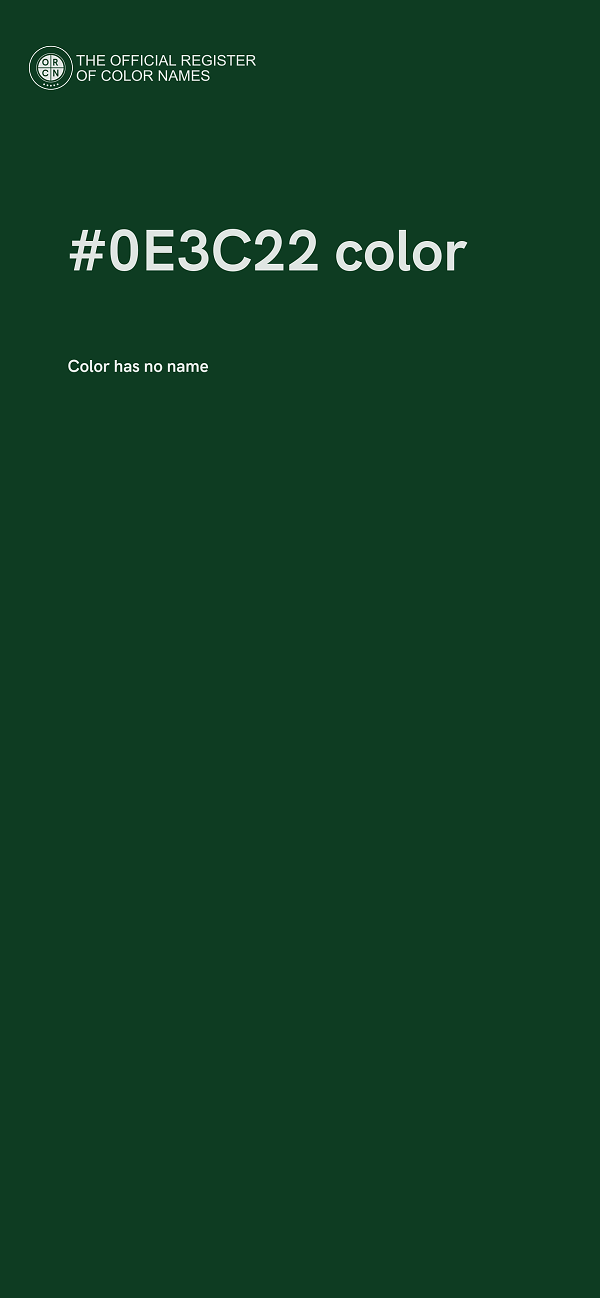 #0E3C22 color image
