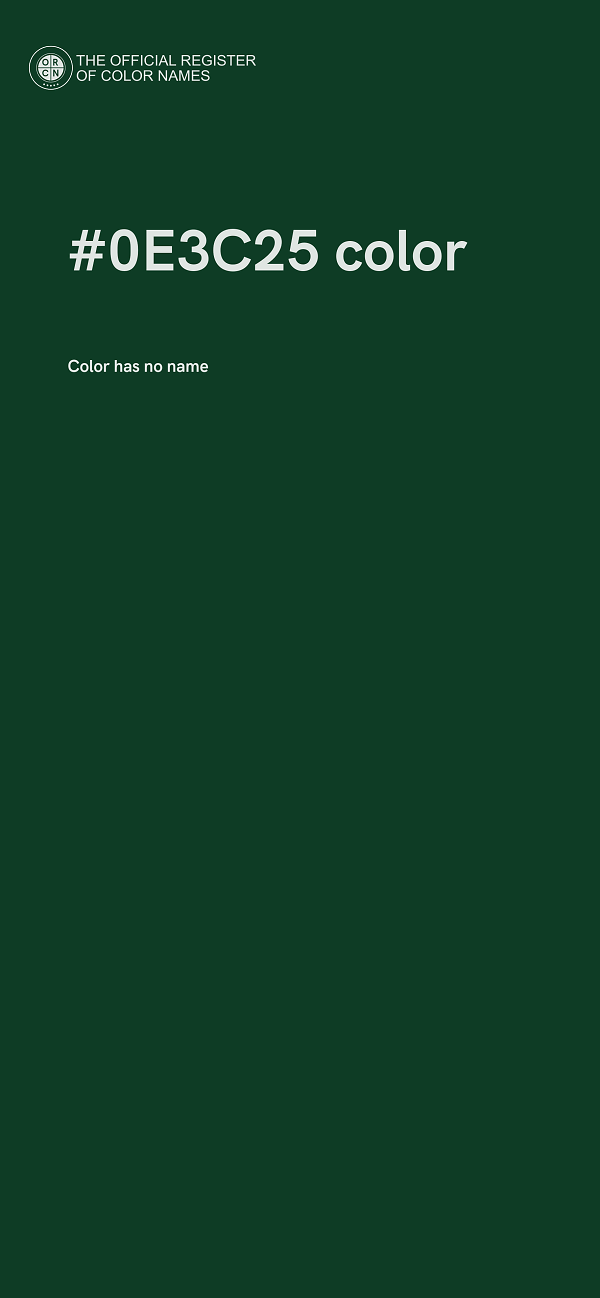 #0E3C25 color image