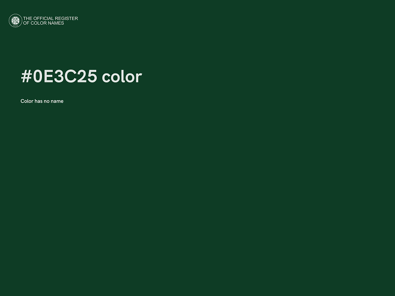 #0E3C25 color image