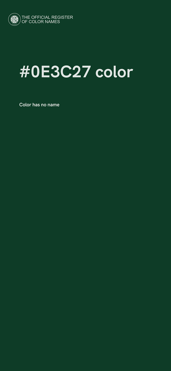 #0E3C27 color image