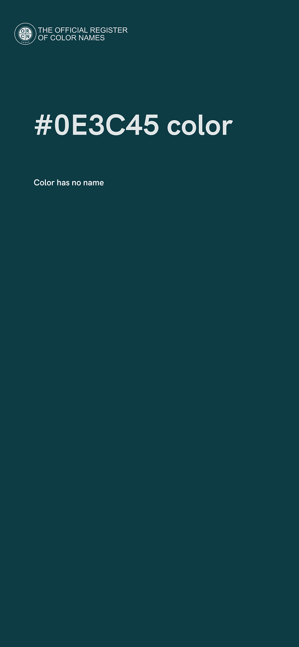#0E3C45 color image