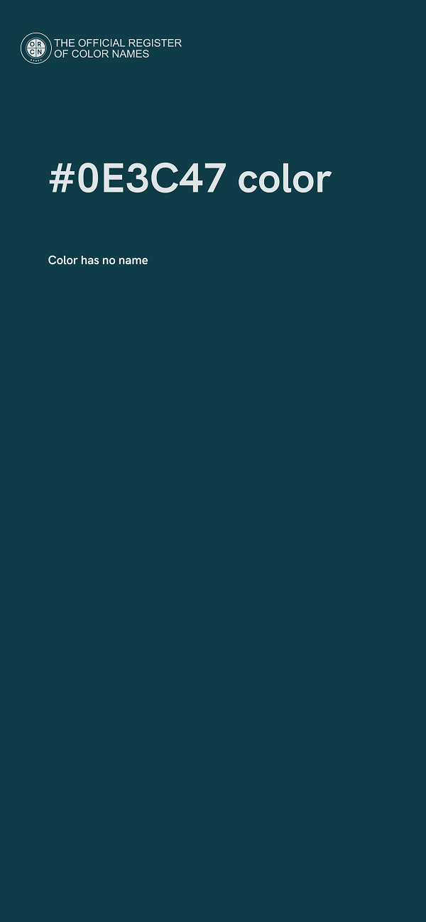 #0E3C47 color image