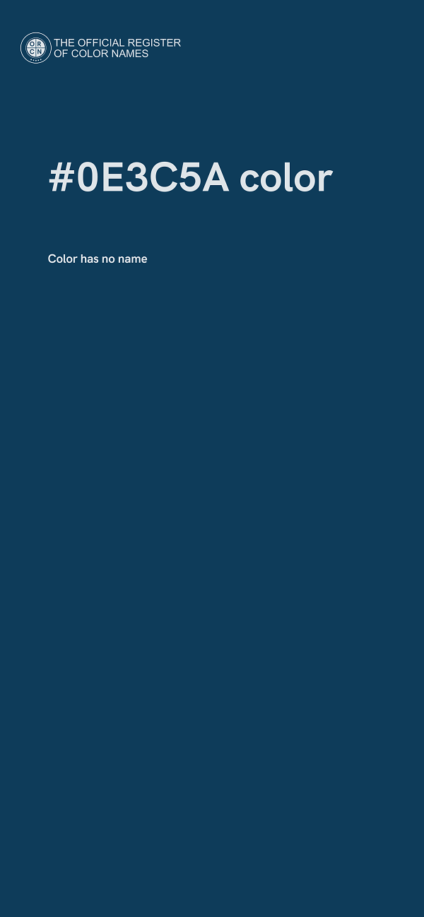 #0E3C5A color image