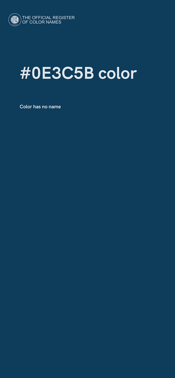 #0E3C5B color image