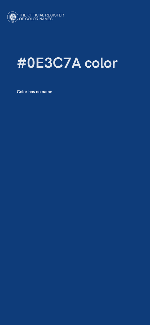 #0E3C7A color image