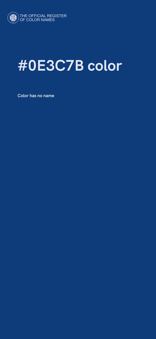 #0E3C7B color image