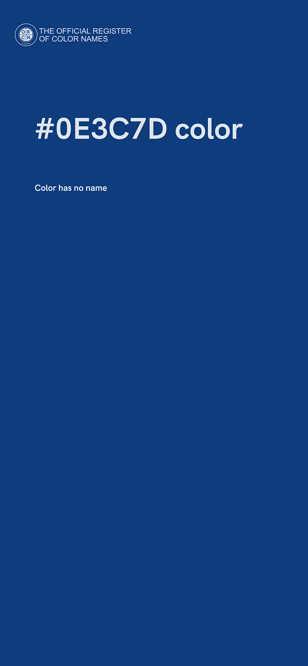 #0E3C7D color image