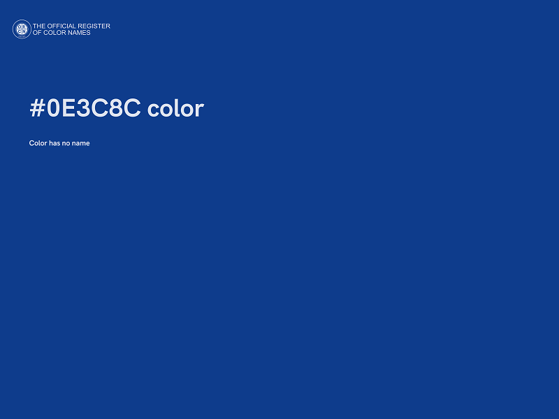#0E3C8C color image