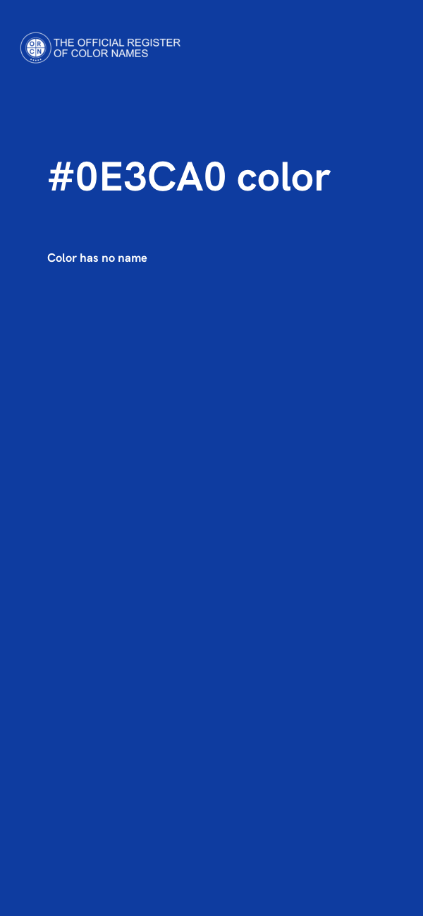 #0E3CA0 color image