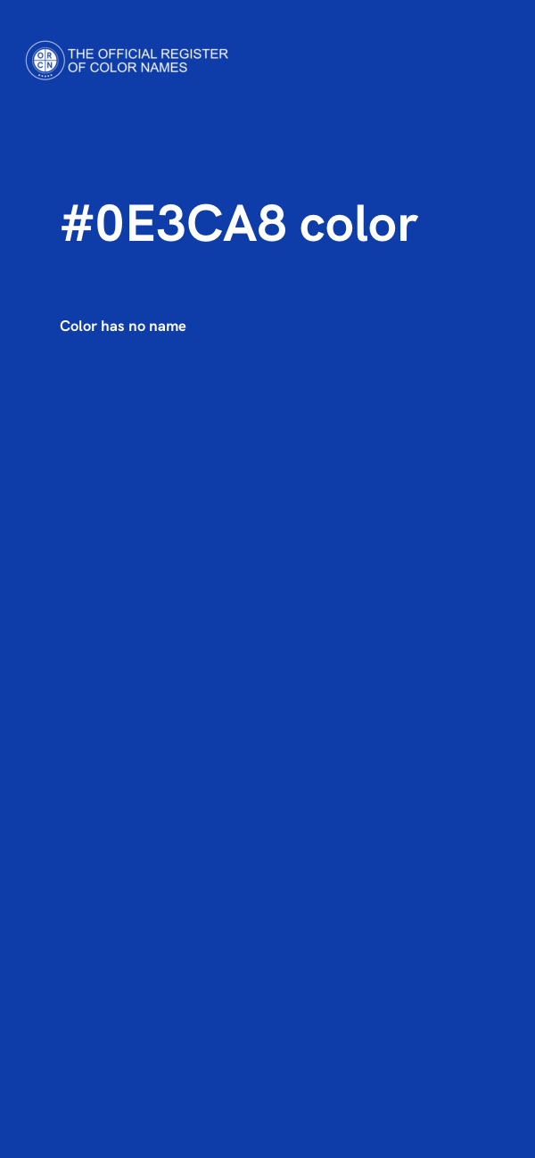 #0E3CA8 color image