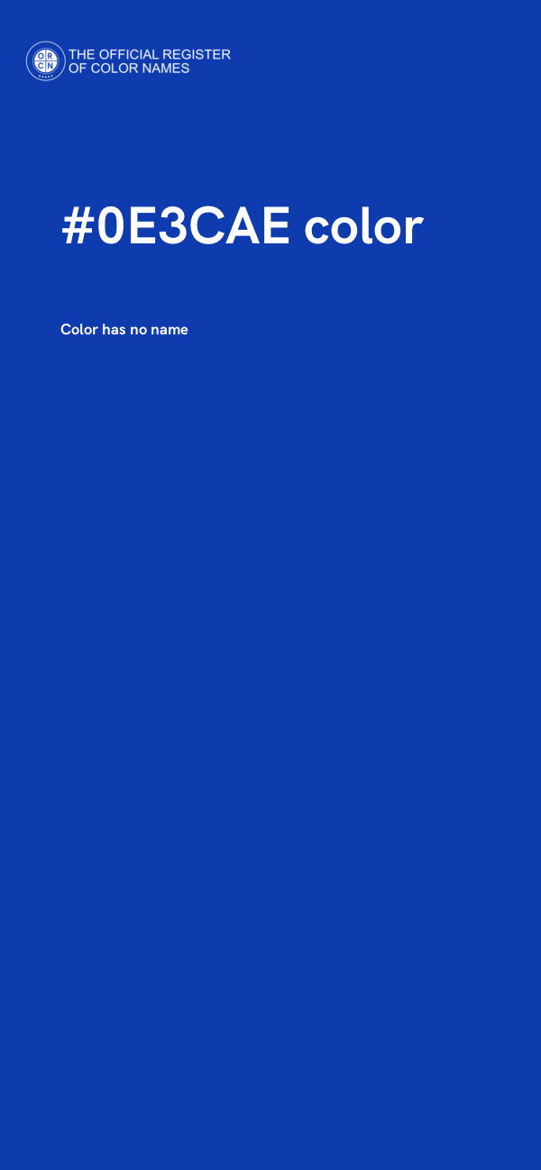 #0E3CAE color image