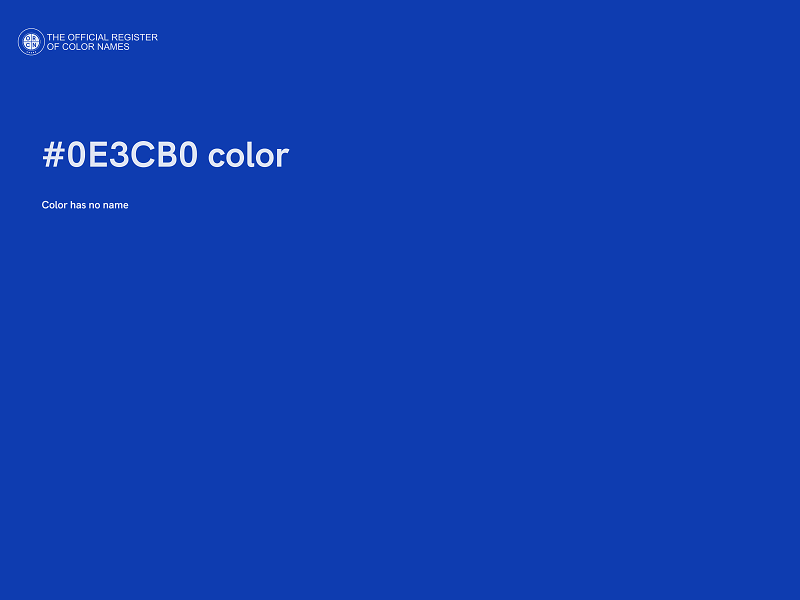 #0E3CB0 color image