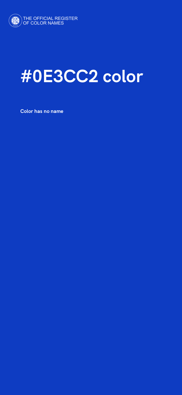 #0E3CC2 color image