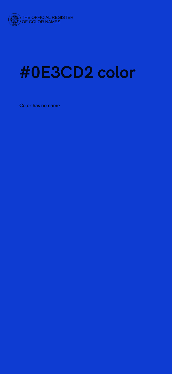 #0E3CD2 color image