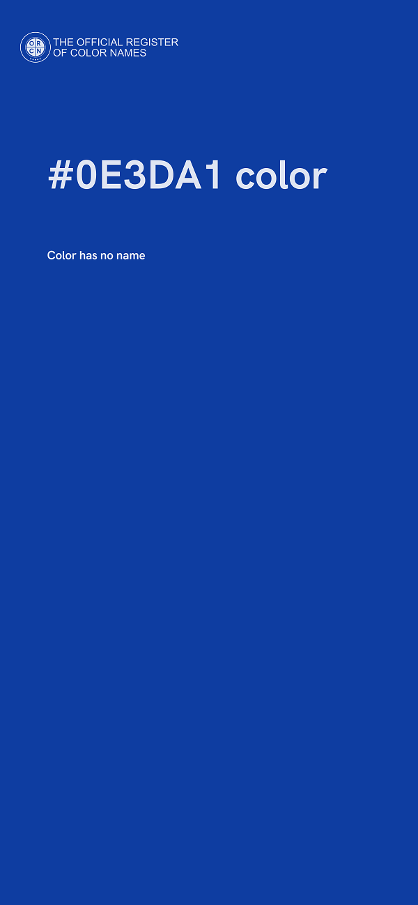 #0E3DA1 color image