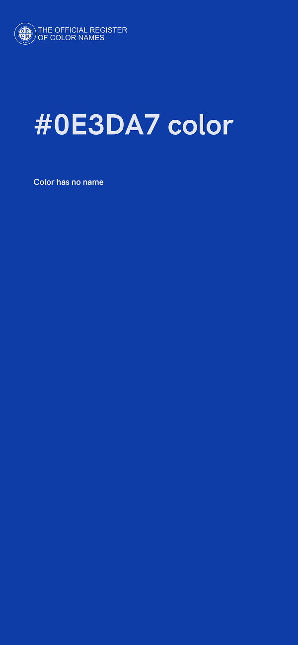 #0E3DA7 color image