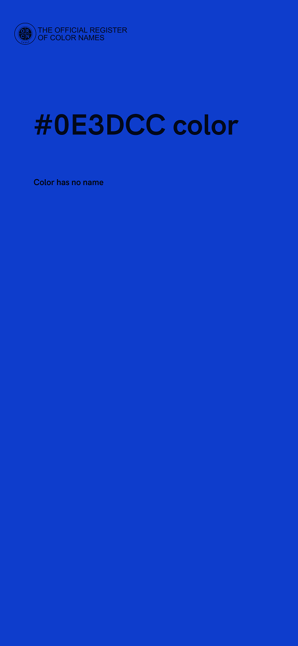 #0E3DCC color image