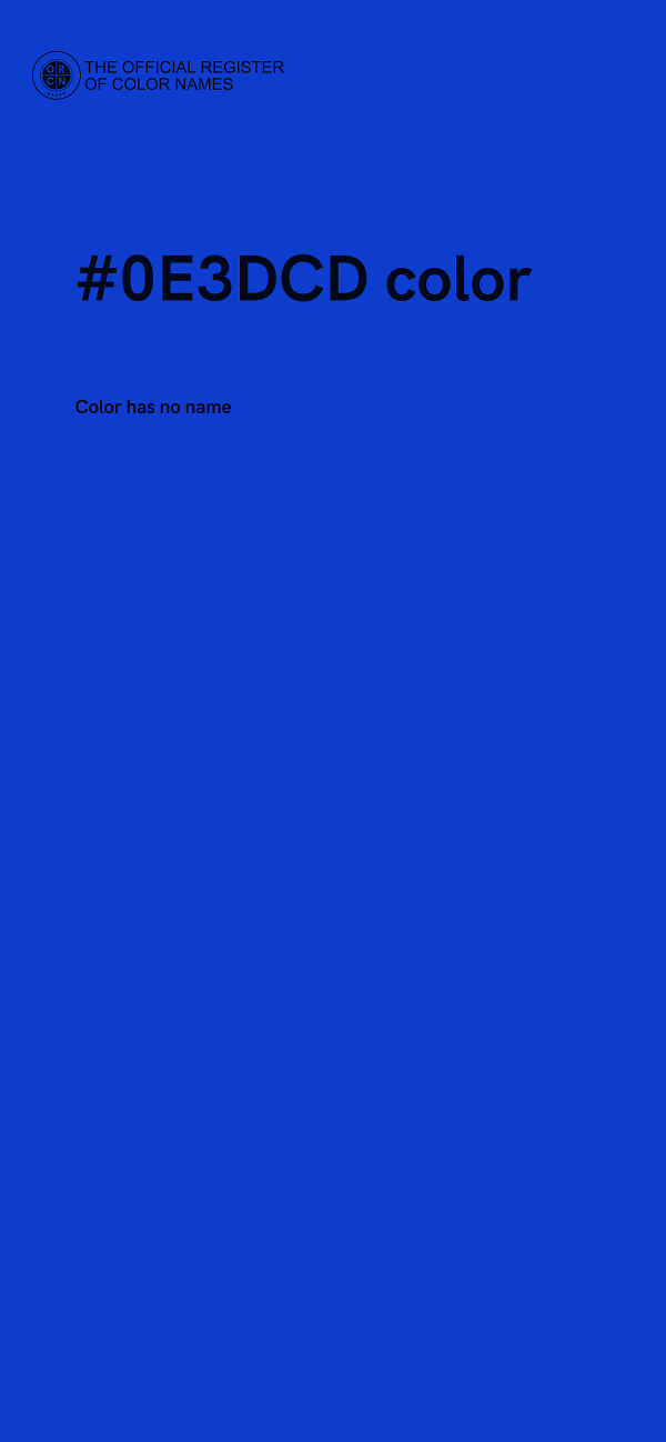 #0E3DCD color image