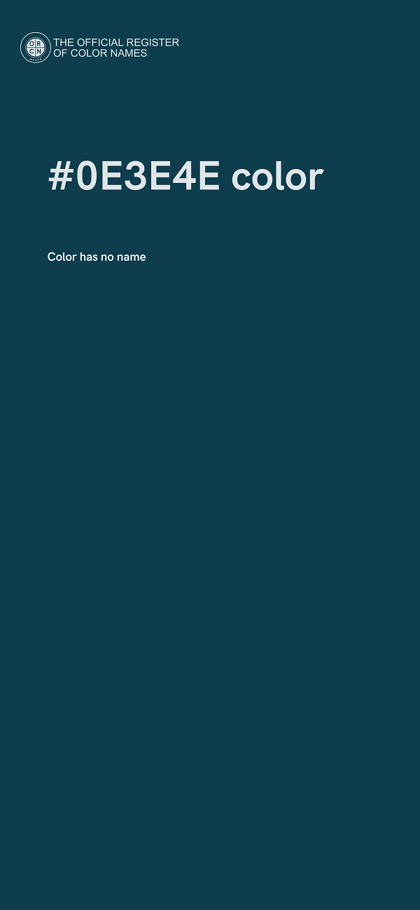 #0E3E4E color image