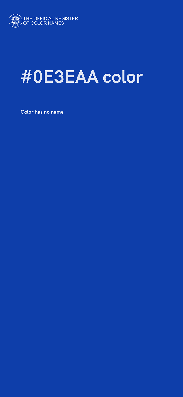 #0E3EAA color image
