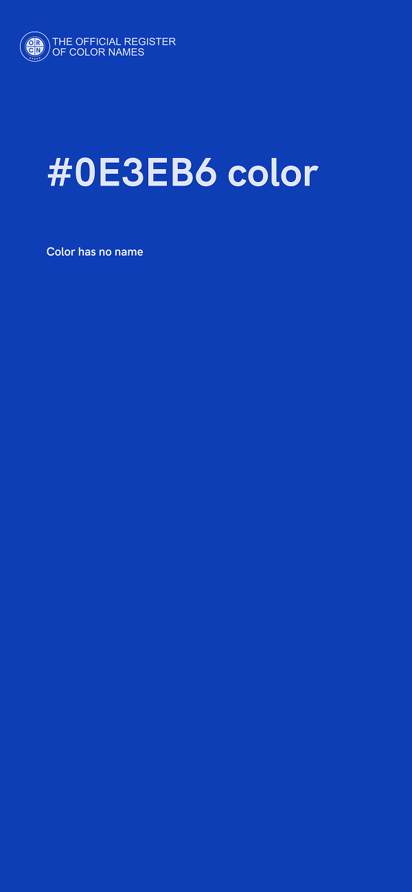 #0E3EB6 color image