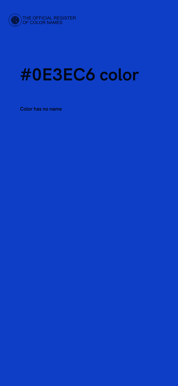 #0E3EC6 color image