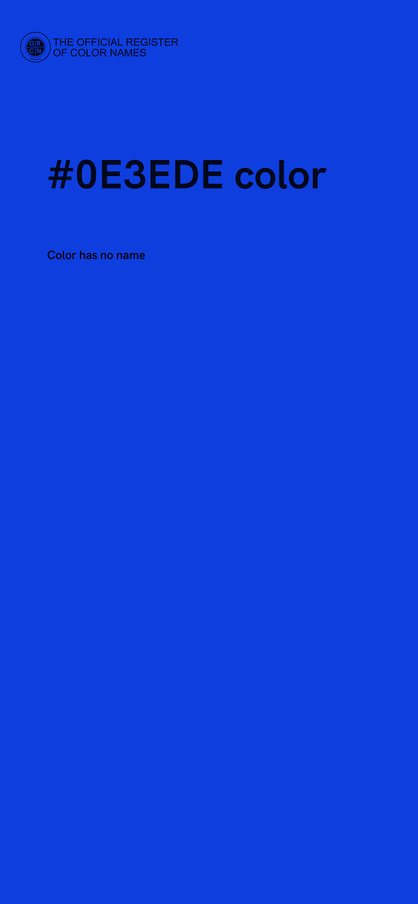 #0E3EDE color image