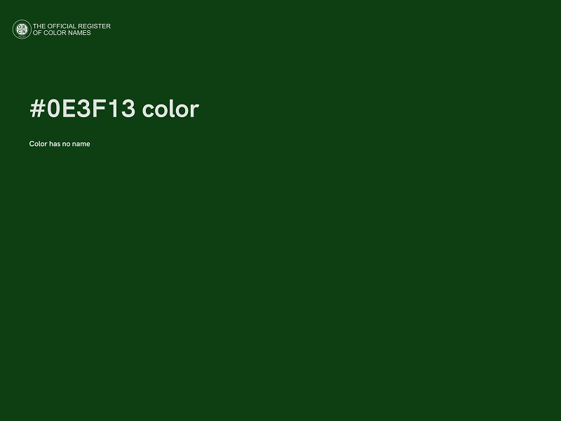 #0E3F13 color image