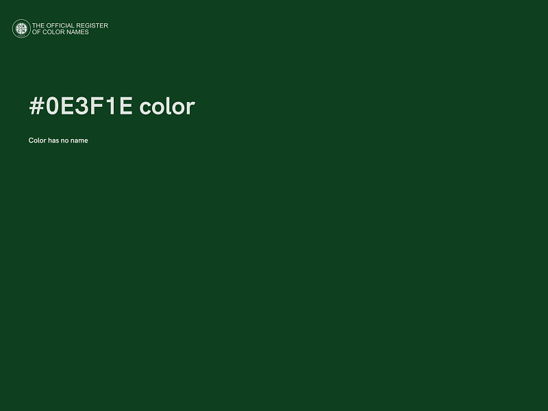 #0E3F1E color image