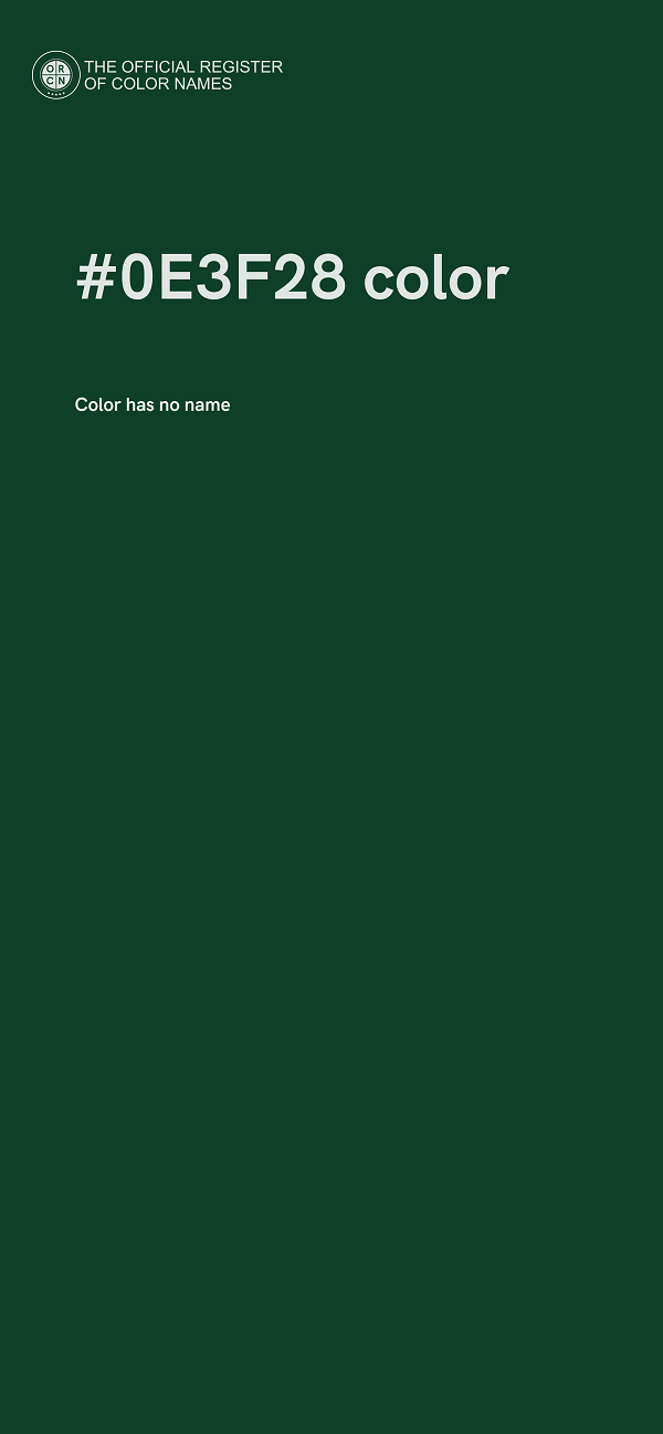 #0E3F28 color image