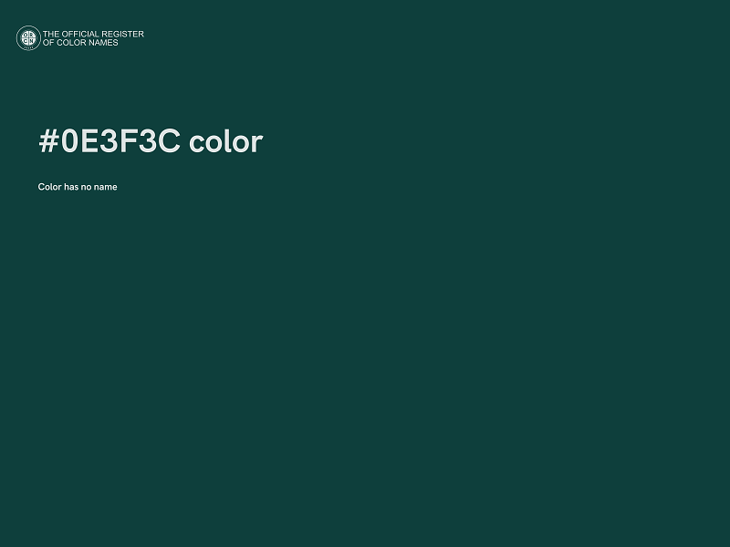 #0E3F3C color image