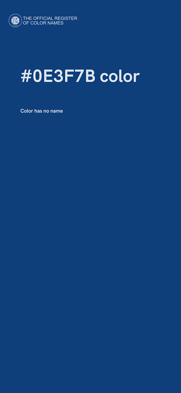 #0E3F7B color image