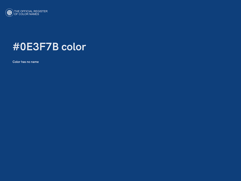 #0E3F7B color image