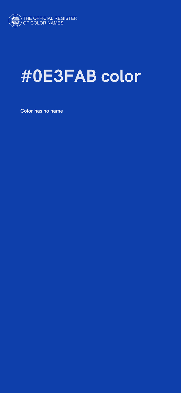 #0E3FAB color image