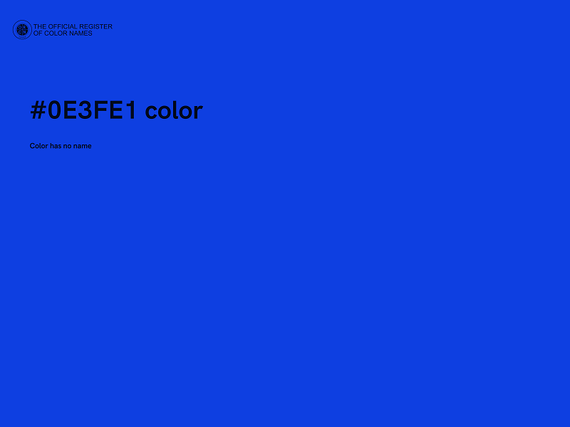 #0E3FE1 color image