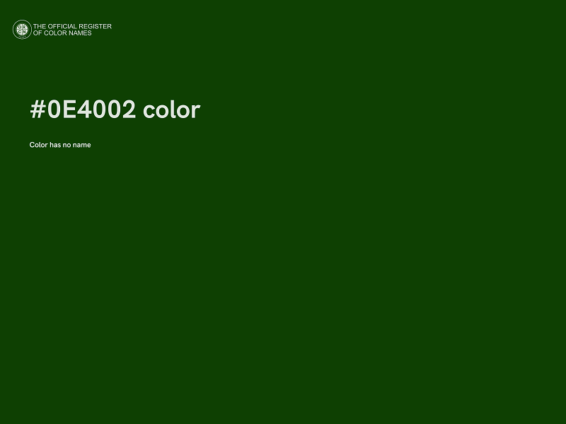 #0E4002 color image