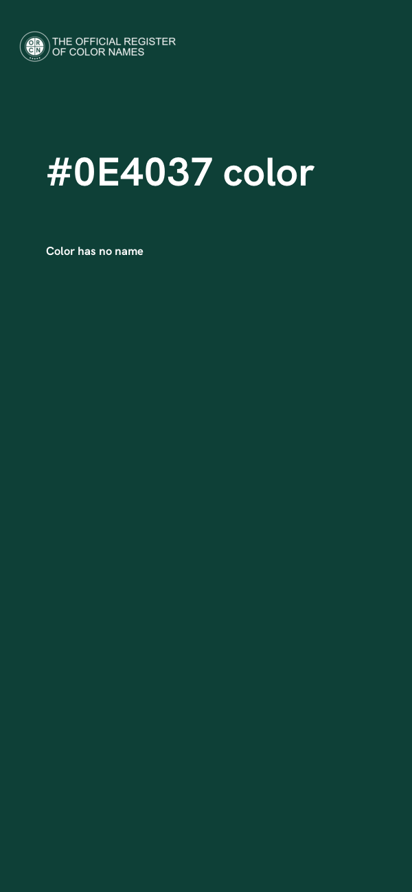 #0E4037 color image