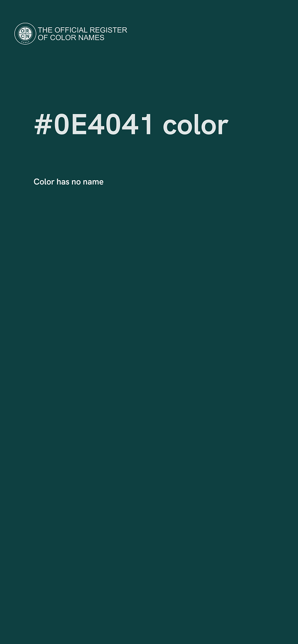 #0E4041 color image