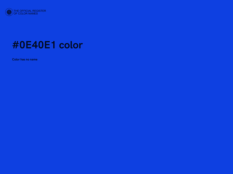 #0E40E1 color image