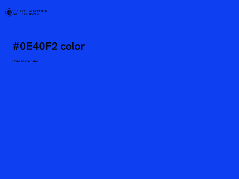 #0E40F2 color image