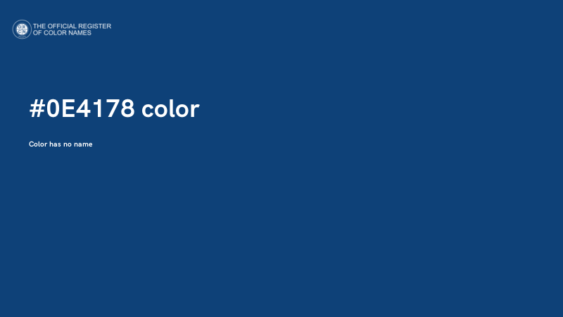#0E4178 color image