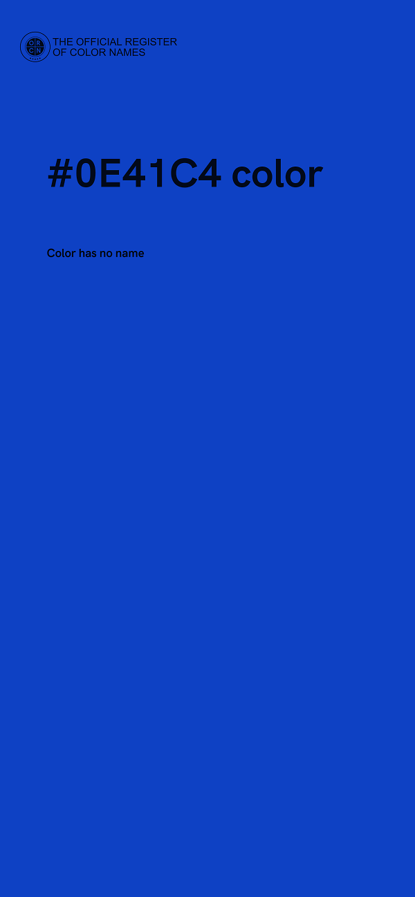 #0E41C4 color image