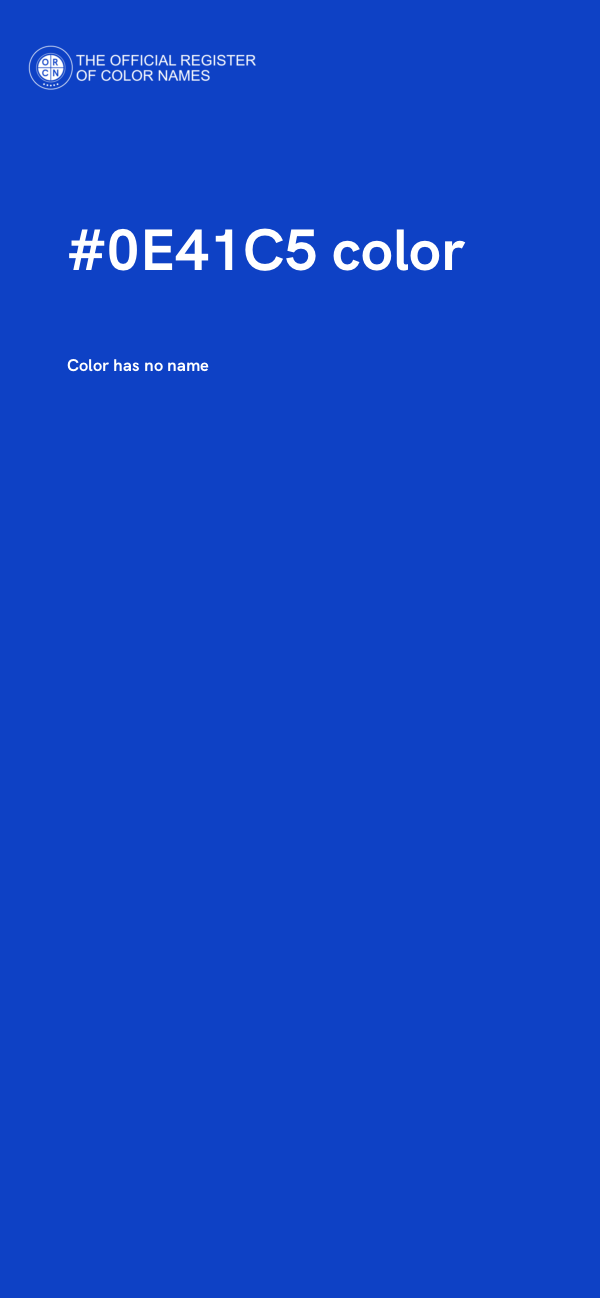 #0E41C5 color image