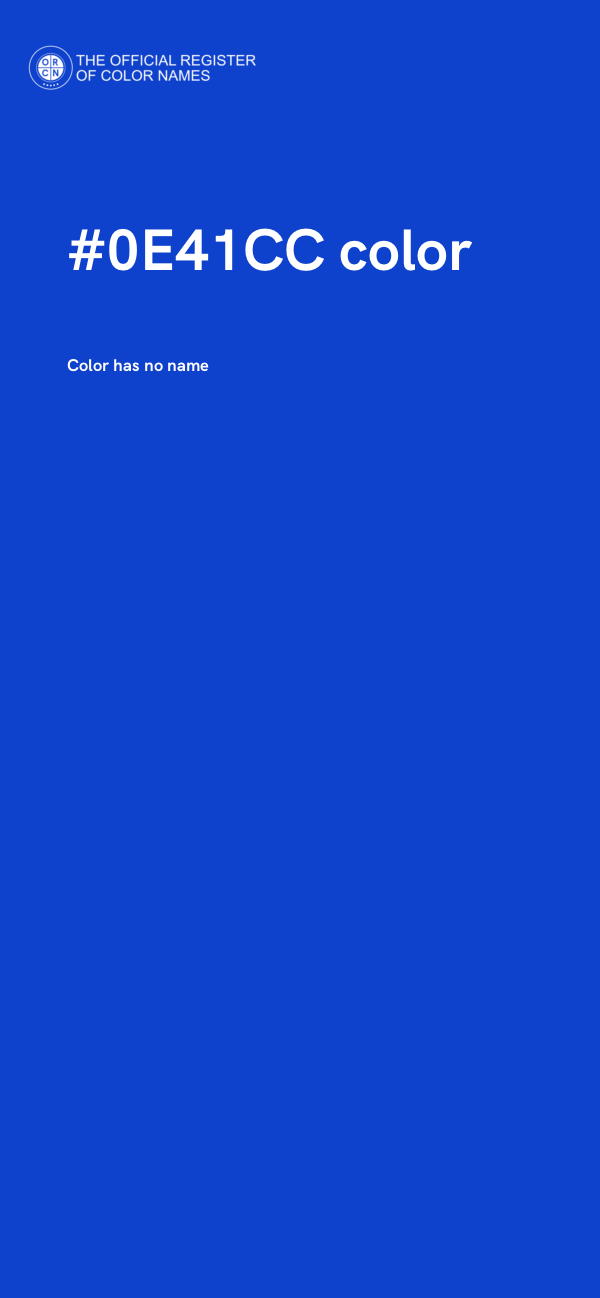 #0E41CC color image