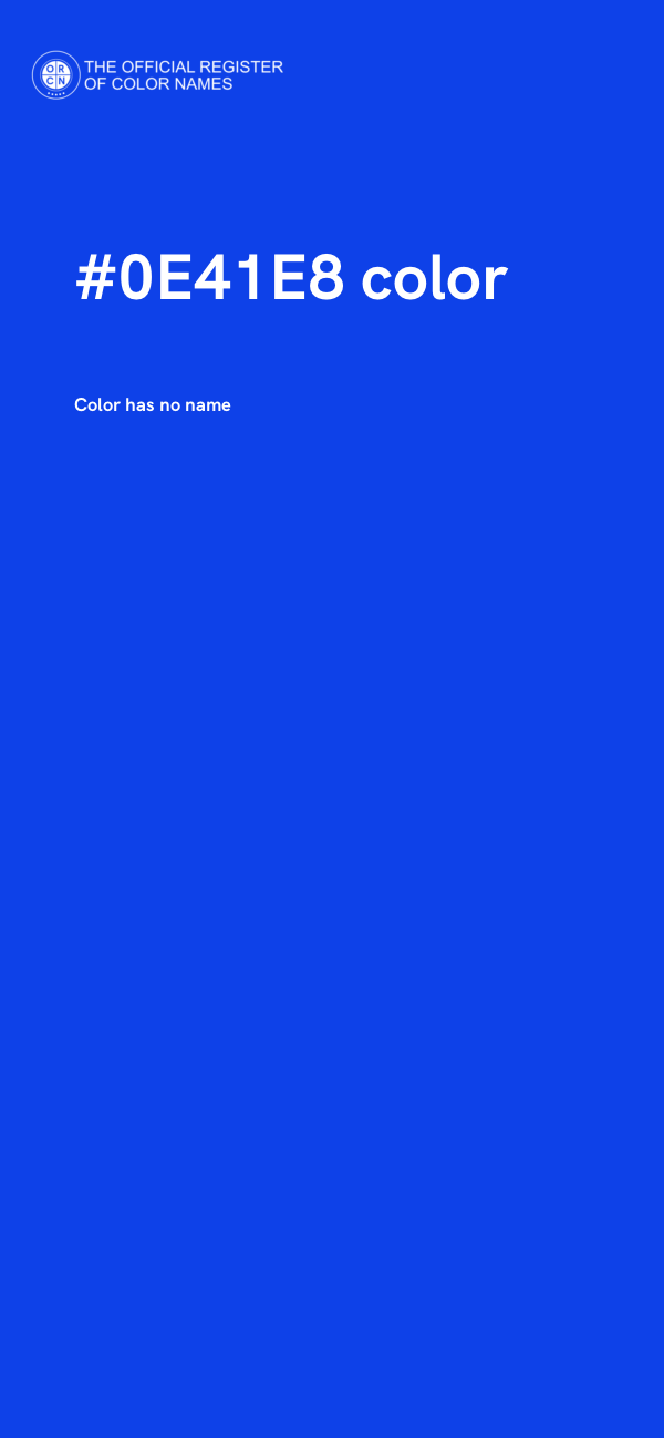 #0E41E8 color image