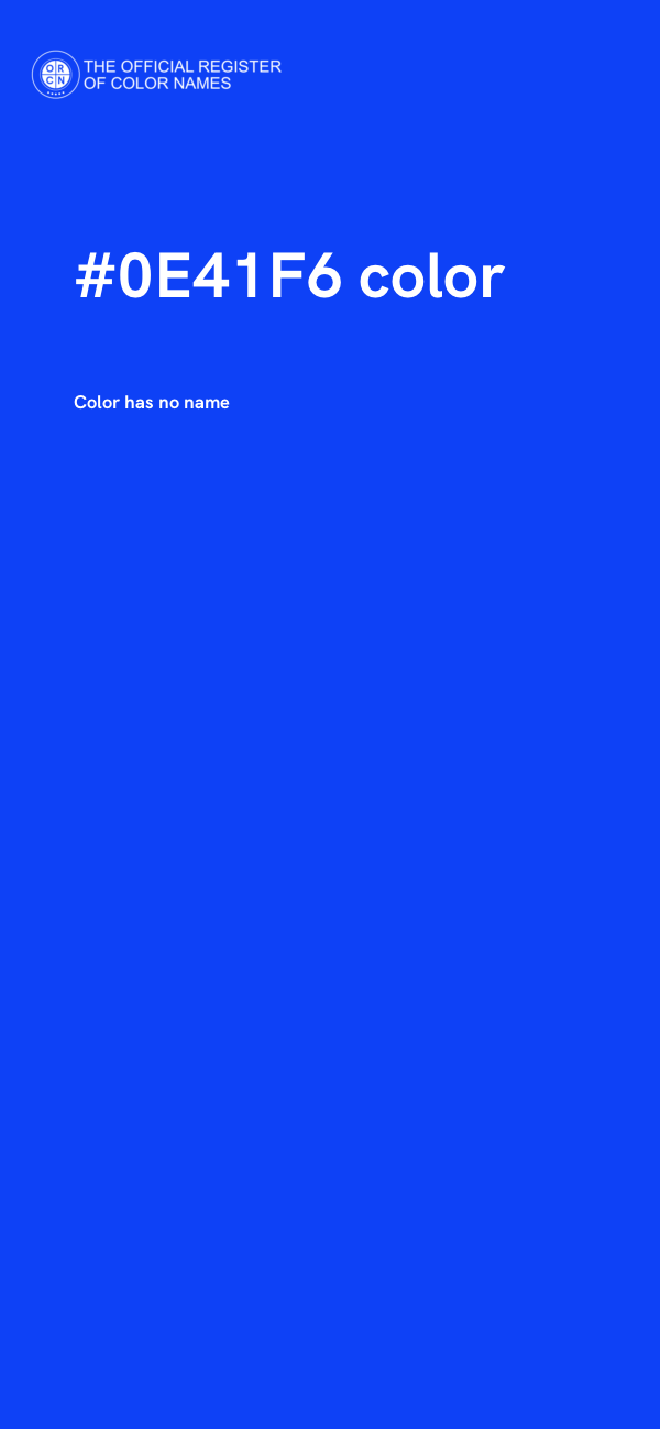 #0E41F6 color image