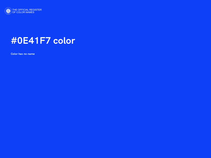 #0E41F7 color image