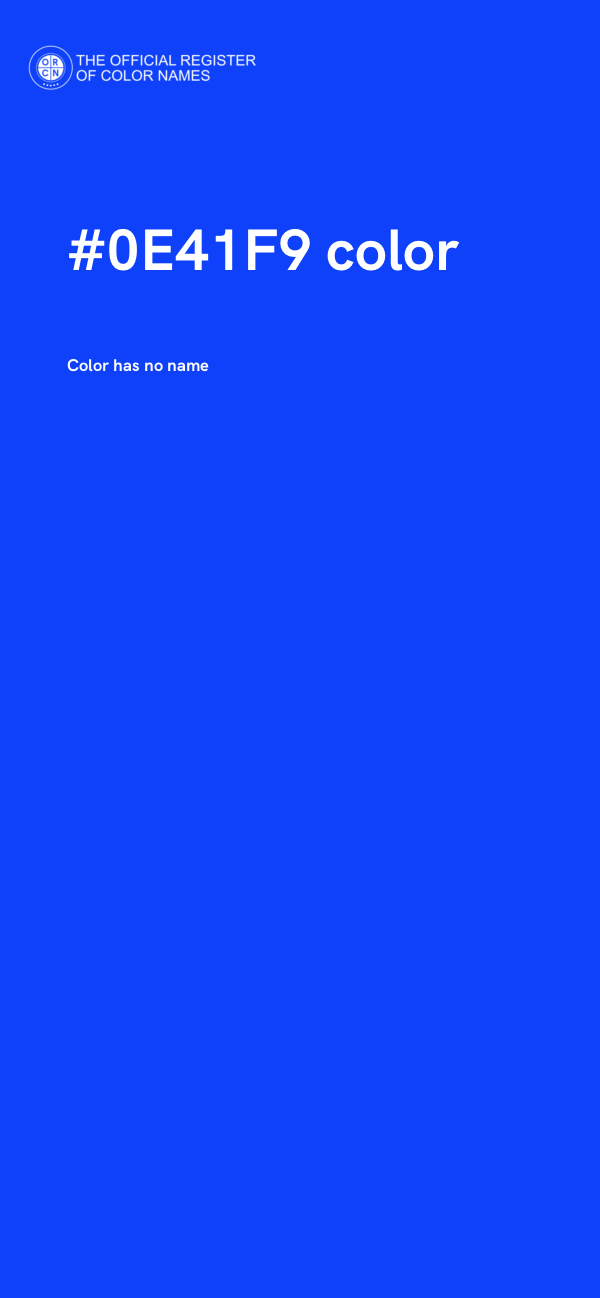 #0E41F9 color image